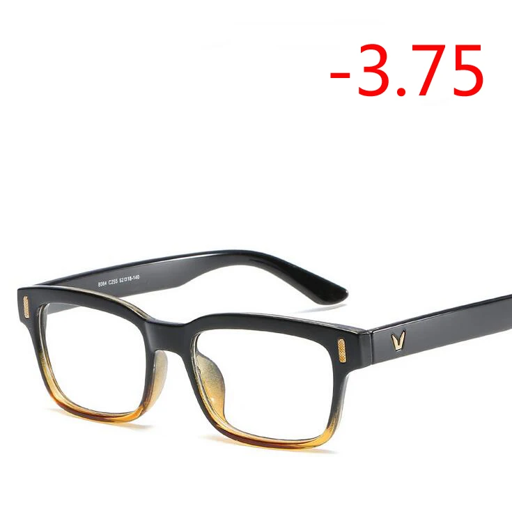 Myopia 375 0,5-0,75-1,0 до-6,0 очки по рецепту 1,56 асферические линзы близорукость очки для унисекс литературных студентов диоптрий очки - Цвет оправы: Myopia 375