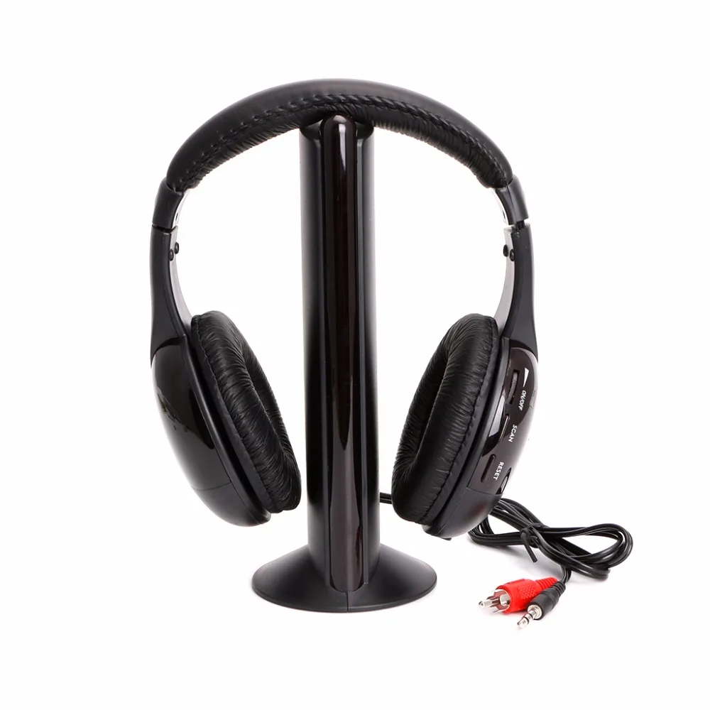 1 комплект Новые стильные 5 в 1 Hi-Fi беспроводная гарнитура наушники для ТВ DVD MP3 PC