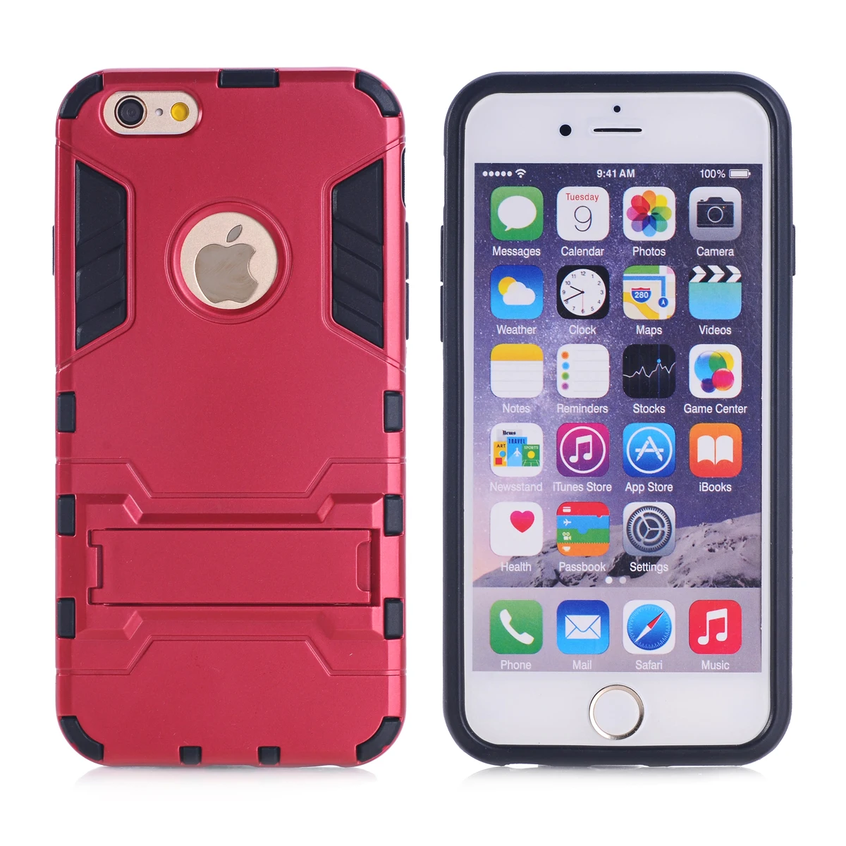 Панцири чехол для iPhone 5C Heavy Duty гибридный жесткий мягкий прочный силиконовый