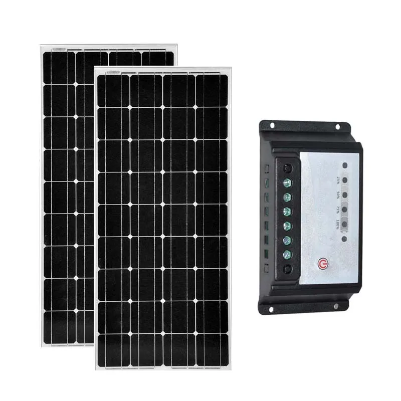 

Photovoltaic Panel 12 v 100 w Solar Charge Controller 12v/24v 20A Waterproof Portable Battery Charger Mobile Phone Voiture