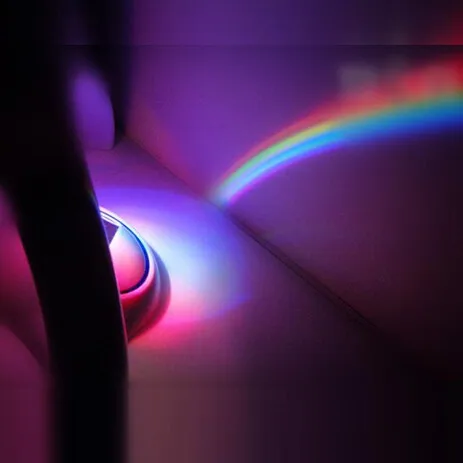 Удивительный Красочный светодиодный Радужный светильник детский Ночной