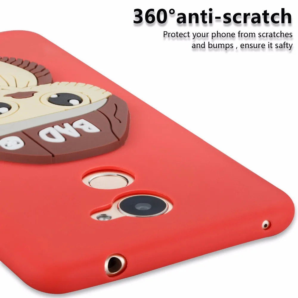 For HUAWEI Enjoy7 Plus Honor6A Y5 III 2017 lovely Owl Anti-Fall Phone Cover Case Silicone Soft Bad Boy Cartoon Shell Rose |