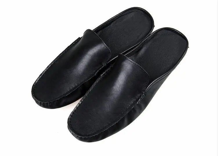 Genuine Leather Men's Moccasin Gommino Driving Smart Casual Shoes Flats Soft Sole Summer Slip-On Scuffs Loafers Slipper | Обувь