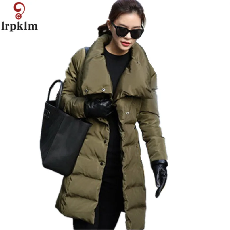 Новинка 2017 осенне зимнее женское пальто модная женская армейская зеленая куртка