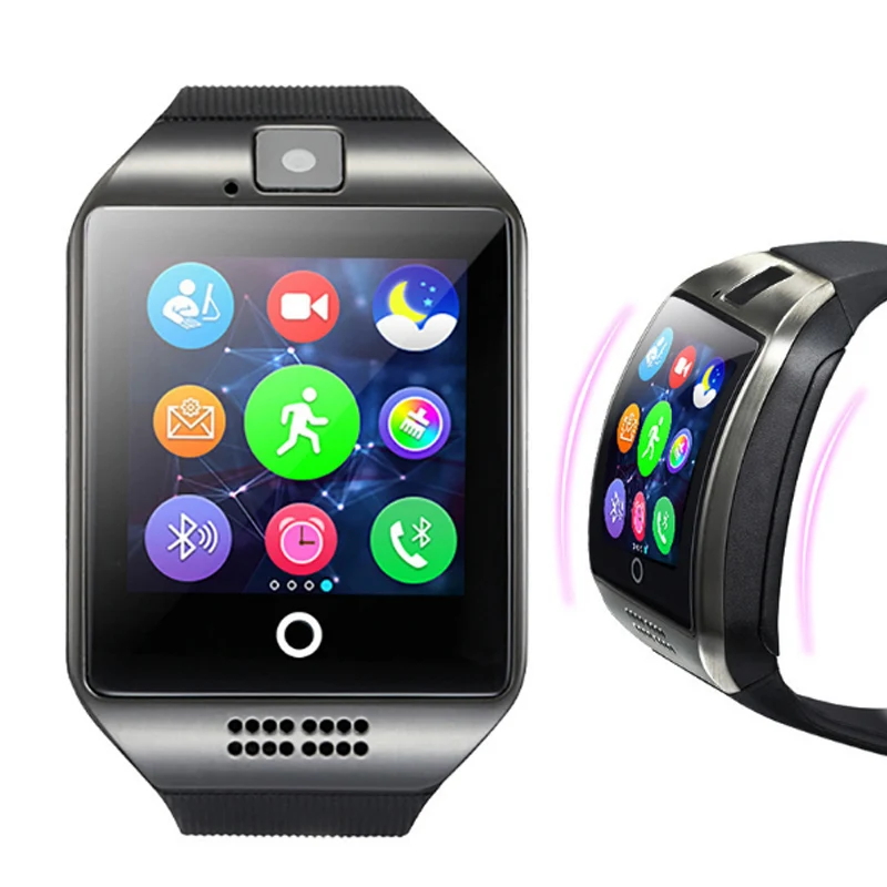 Bluetooth умные часы для мужчин Q18 и i7 наушники фитнес трекер Suppot TF sim карта камера