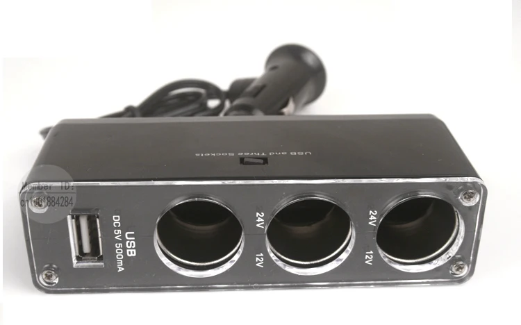 3-полосные автомобиль сигарета зажигалка три разветвитель DC 12 V / 24 тройной 1 к 3