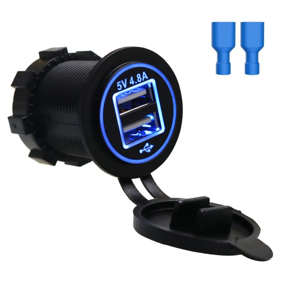Автомобильное зарядное устройство SOONHUA с двумя USB-портами 4 8 А | Электроника