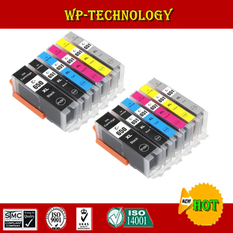 

Compatible for Canon PGI650 CLI651 PGI-650 CLI-651 PGI 650 ink cartridges suit for Canon PIXMA MG6360 MG7160 MG7560 etc.
