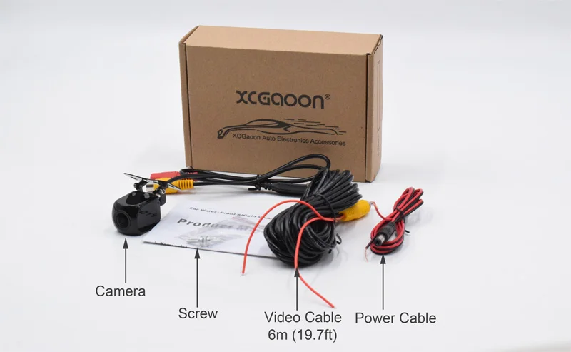 XCGaoon Q3 CCD HD Автомобильная камера заднего вида, водонепроницаемая, 170 градусов, широкоугольная резервная камера, парковочная камера заднего вида