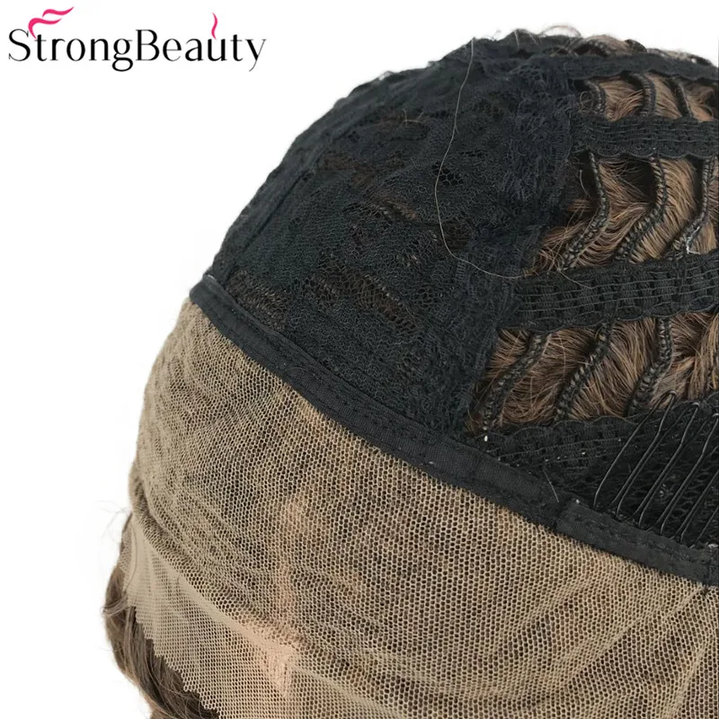 

Strong Beauty Long Synthetic Wigs Curly Hairpiece Heat Resistant Lace Front Wigs 14 Colors