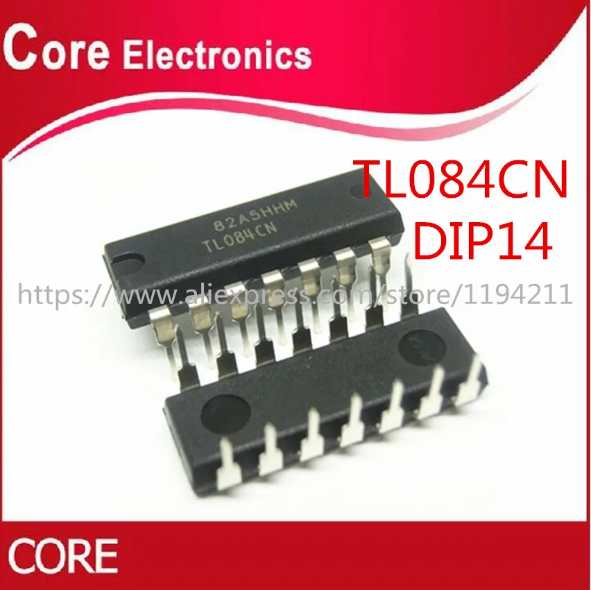 100 шт./лот TL084CN TL084 DIP14 IC лучшее качество|Интегральные схемы| |