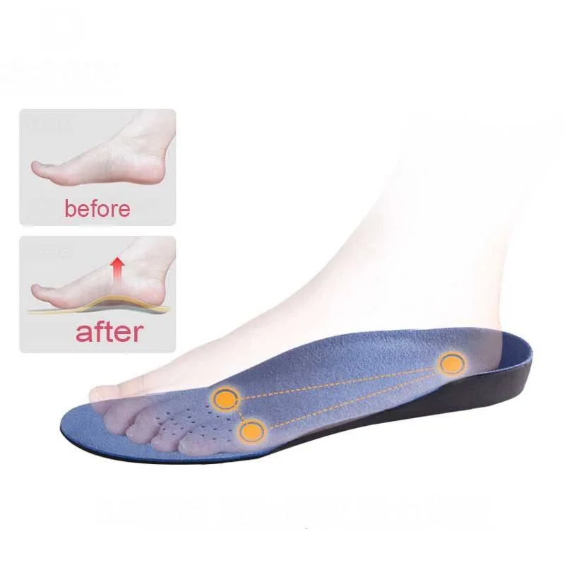 

1Pair EVA High Memory Orthotic Foam Foot Heel Cushion Arch Insoles Shoe Pads Health99