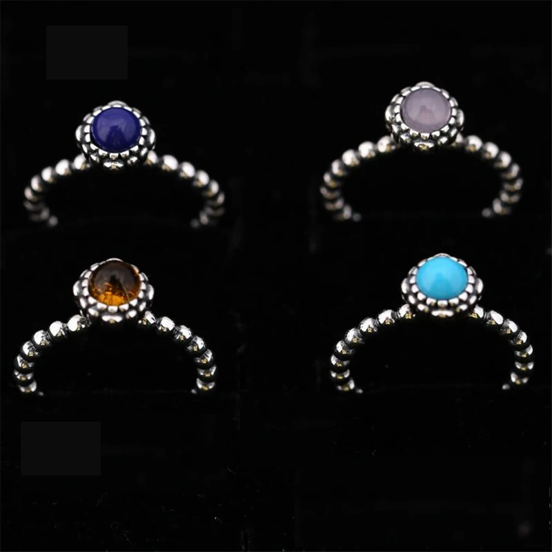 Кольцо с имитацией полудрагоценного камня на день рождения | Украшения и