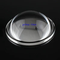 2pcs 50mm water clear convex lens optical hight quality glass led lens for auto led car lamp
