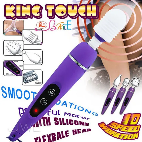 Оптовая продажа 20 шт. король сенсорный 10 скорость вибрации С 3 типов колпачков