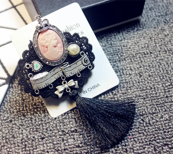 Женская Брошь с кисточкой в виде короны и кролика|suit brooch|brooch fashionfashion brooch |