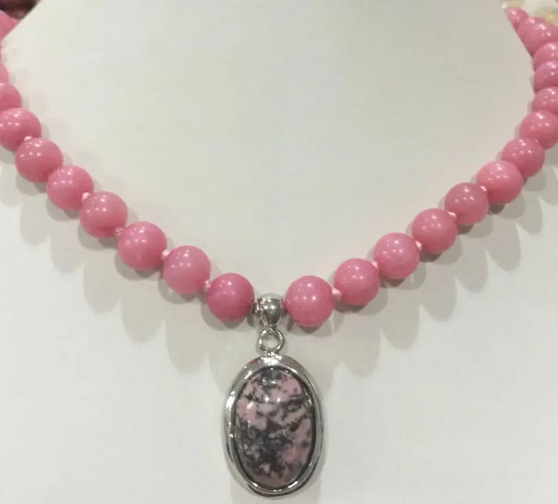 &gt 8 мм розовый Родохрозит круглые драгоценные камни тон ювелирные изделия