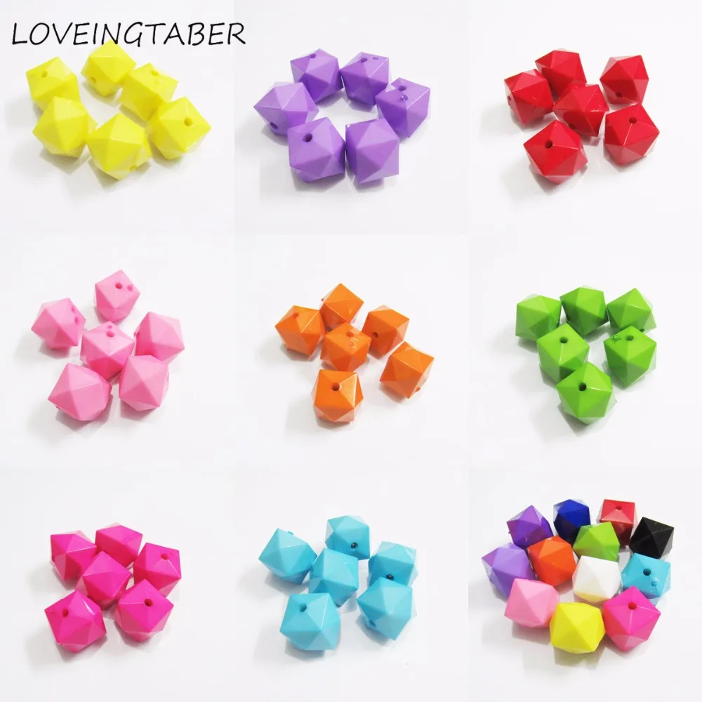 Wholesale12mm 420 шт./пакет/20 мм 105 шт./пакет массивные твердые акриловые шарики в форме