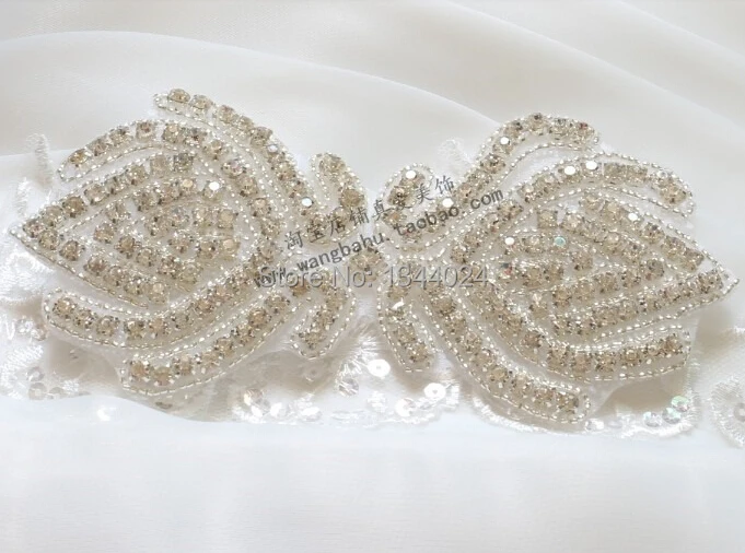 2 шт. бесплатная доставка Прозрачная отделка с бисером из горного хрусталя|bead