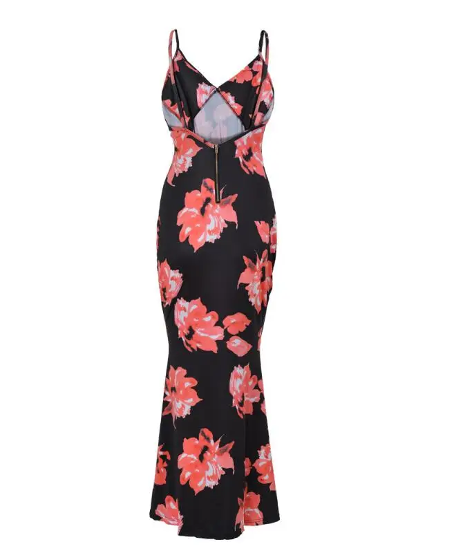 Модное женское сексуальное облегающее платье без рукавов с v-образным вырезом и