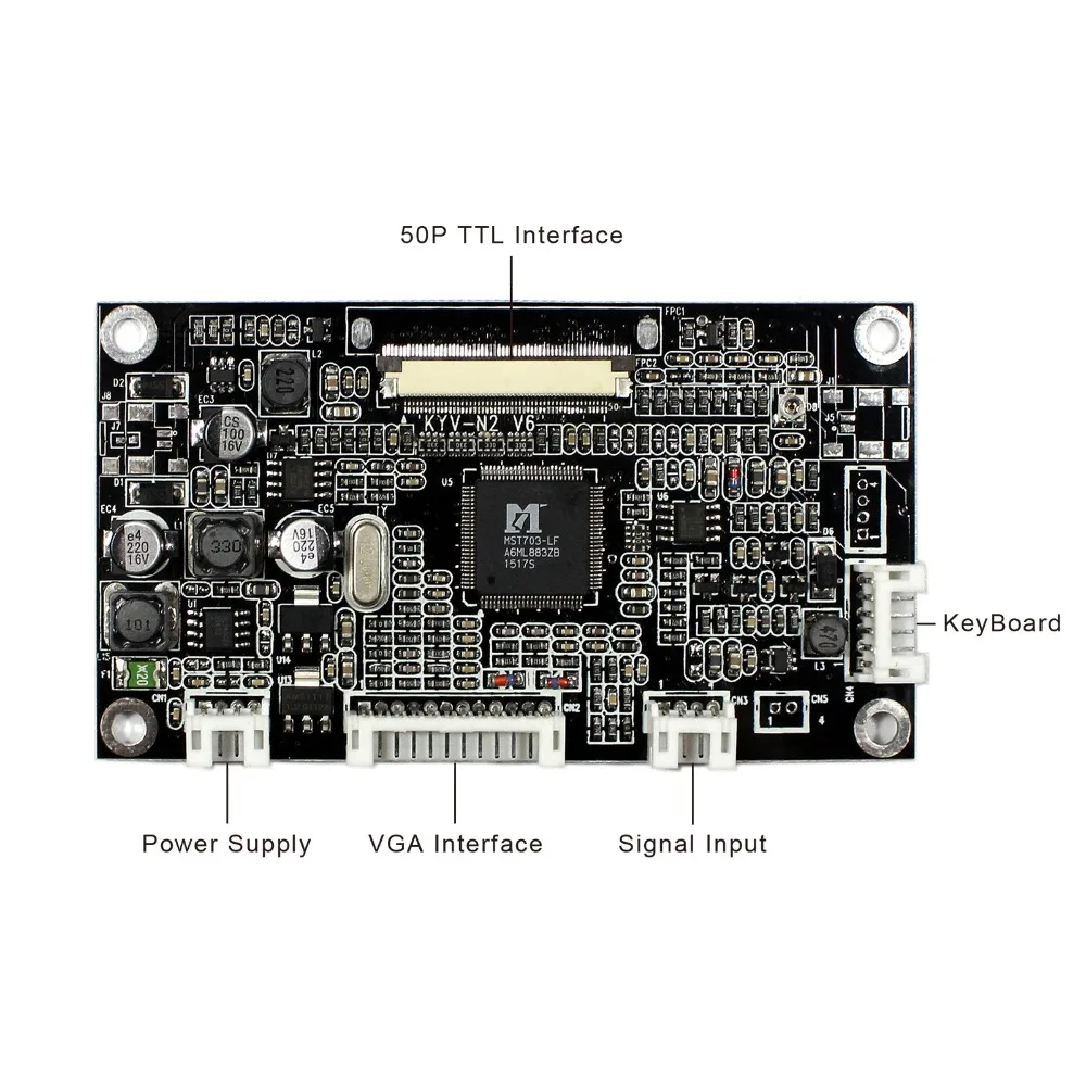 ЖК экран VGA AV плата контроллера дисплея 5 дюймов ZJ050NA 08C 640x480 50pin панель с сенсорным