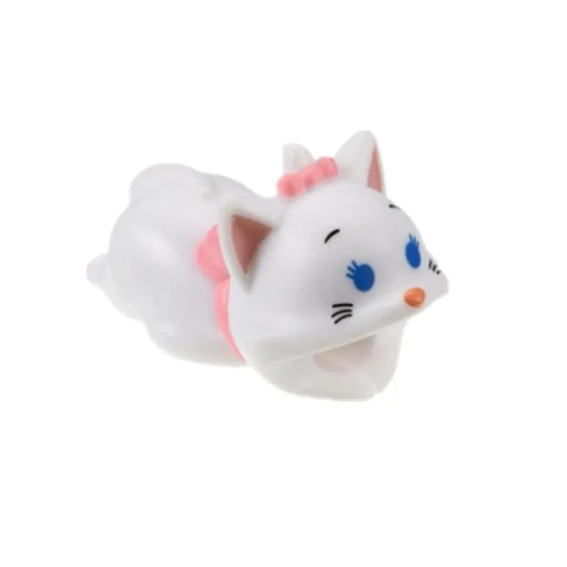 1pcs Cute Animal Bite Winder Management Data Line Organizer Clip Protetor De Cabo Cable For iPhone Charger | Электроника