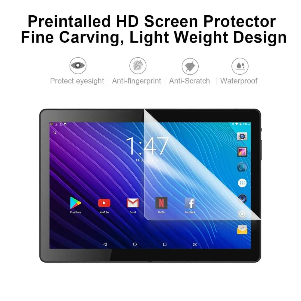 Планшет MediaPad 10 дюймов Восьмиядерный 4G FDD LTE Android 8 0 4 Гб ОЗУ 64 ГБ две sim карты WiFi GPS