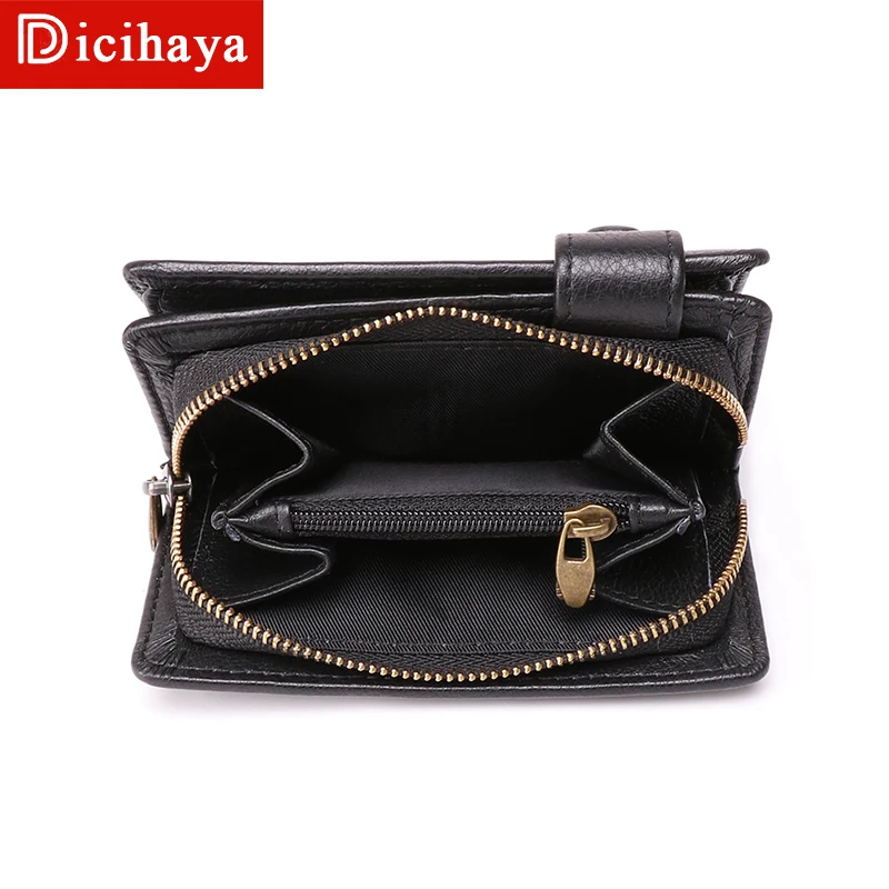 Брендовый кошелек DICIHAYA мужские кошельки из натуральной кожи Короткий Мужской