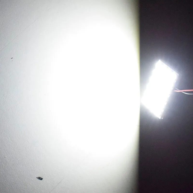 12 15 24 SMD 5050 светодиодный автоматический панельный светильник для чтения, купольная лампа для салона автомобиля, карта с T10 W5W C5W C10W, 2 адаптера