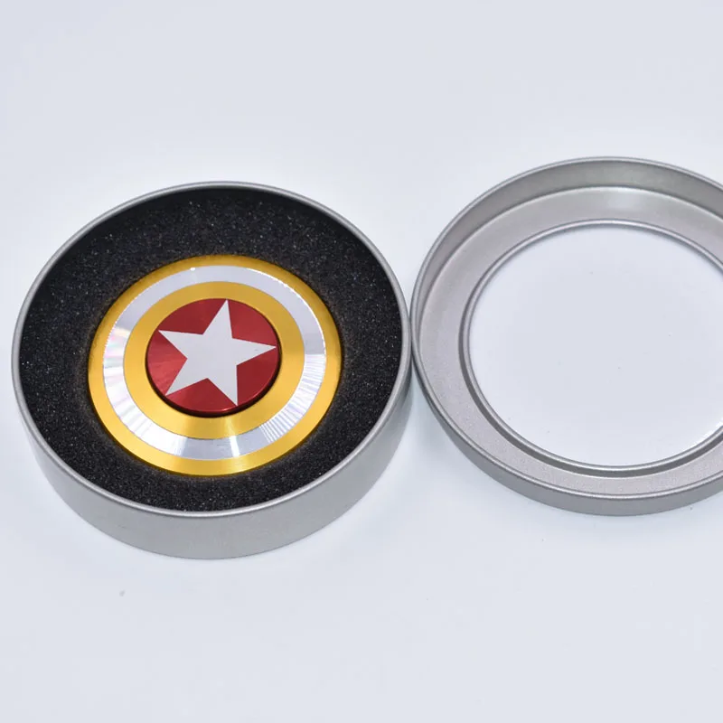 Непоседа палец Spinner Американский капитан шустрик подшипник Непоседа ручной Spinner пальцев гироскопа EDC СДВГ время вращения Длинные анти-стресс
