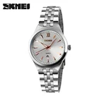 Часы женские роскошные брендовые часы SKMEI кварцевые наручные часы Модные Спортивные Повседневные часы из нержавеющей стали relogio feminino