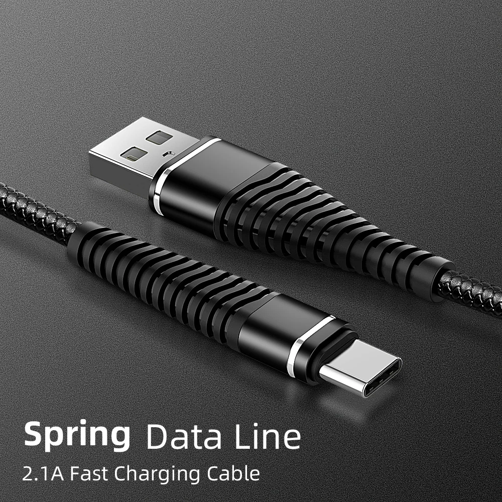 Robotsky USB кабель для samsung S9 S8 huawei mate 20 Pro Xiaomi 2.4A Быстрая зарядка дата Шнур адаптер type C Micro USB C кабель