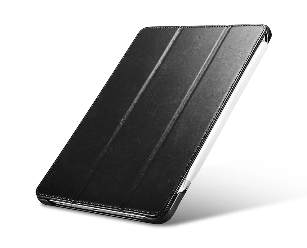 ICARER для iPad Pro 11 чехол винтажный из натуральной кожи флип-чехол-книжка смарт-чехол для Apple iPad Pro 11 дюймов крышка авто Пробуждение спальные мешки