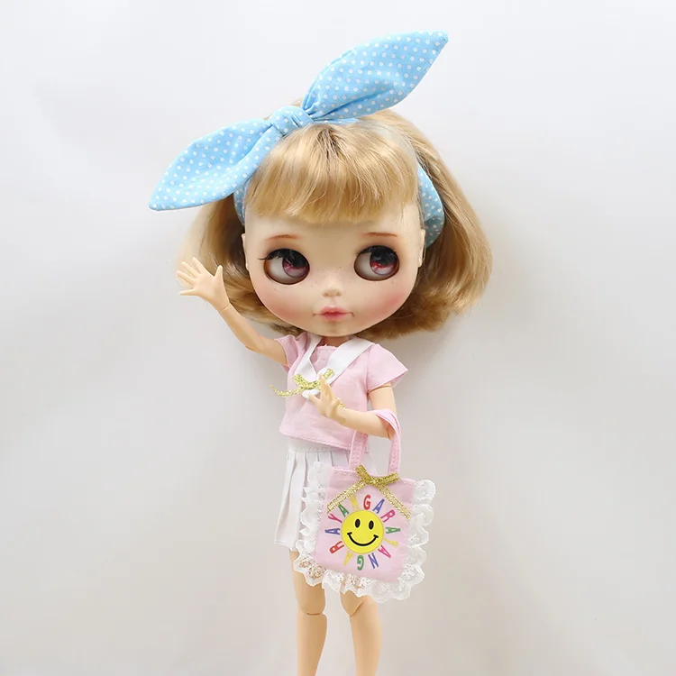 DBS одежда для ледяной куклы blyth licca крутая Милая юбка розовая рубашка головной