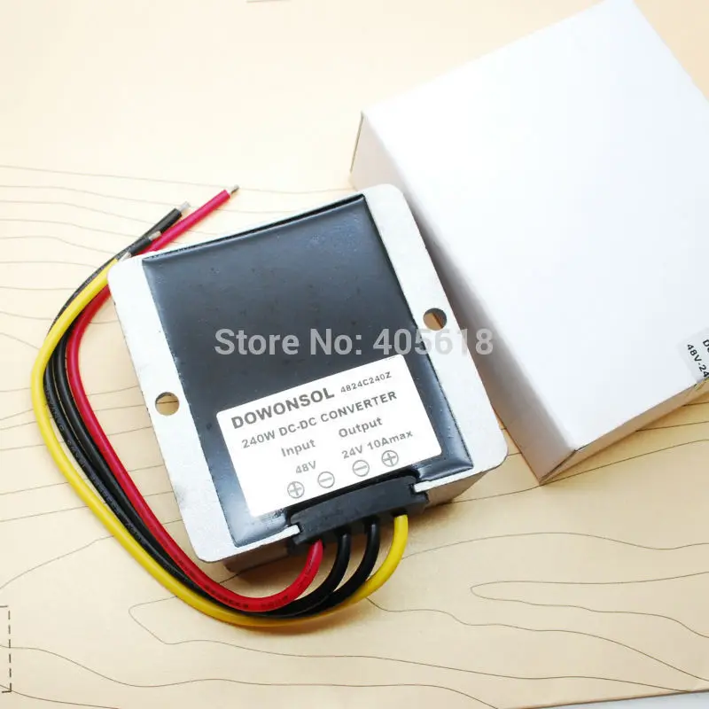

240W/10A 48V to 24V 10A 240Wmax Waterproof Car DC DC converter free shipping