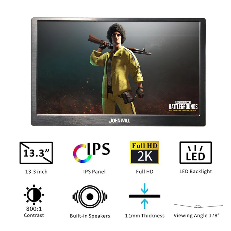 portable pc monitor 15 6 inch cnc craft dual hdmi ips personal gaming monitor for ps4 xbox series raspberry switch gaming laptop free global shipping