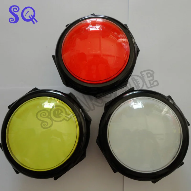 

Бесплатная доставка, 10 шт. в партии, кнопочный переключатель 12 В, 100 мм, аркадная кнопка, кнопочный переключатель детской яркости, разные цвет...