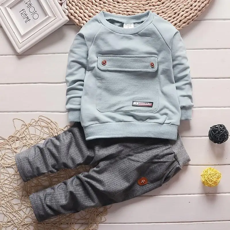 Cotton Boys Clothes New Spring Autumn Casual Children Clothing Set Long Sleeve Shirts Pant Kids Suits for Boy Child Outfits |