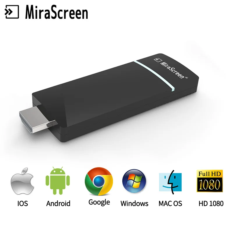 Новое поступление MiraScreen A3 беспроводной ТВ накопитель HDMI донгл 2 4 ГГц WiFi Дисплей