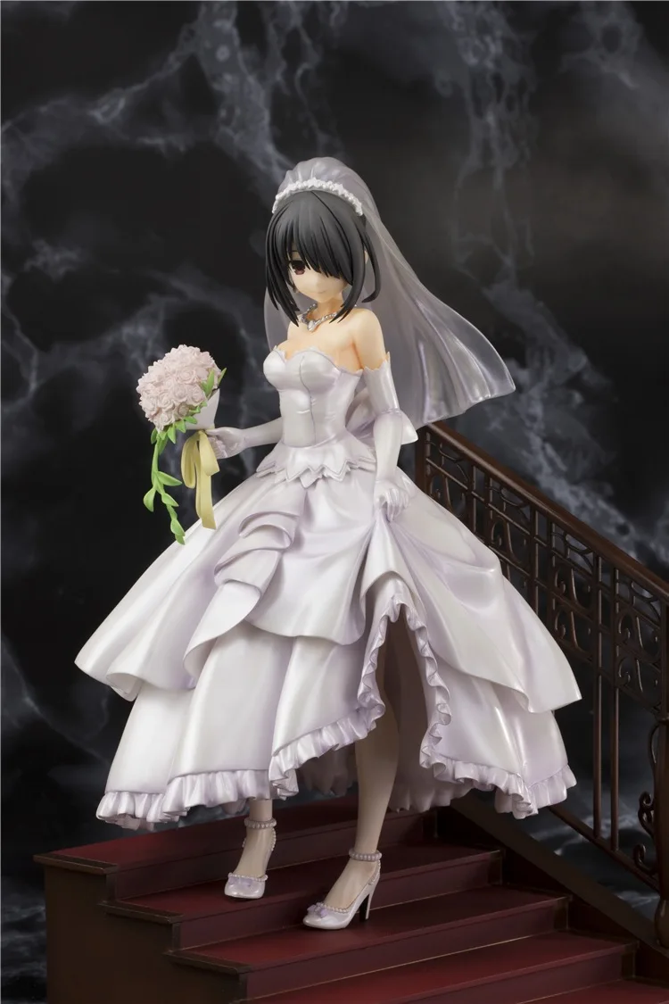 DATE A LIVE токисаки Куруми свадебное платье версия куклы ПВХ фигурка из японского, движущаяся фигурка, Коллекционная модель, игрушка для детей