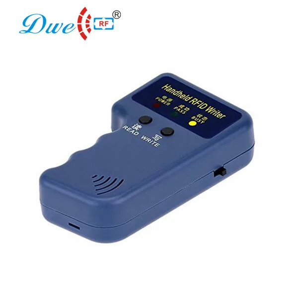 

Handheld access card copier 125khz rfid reader writer with replaceable AAA batteries feature