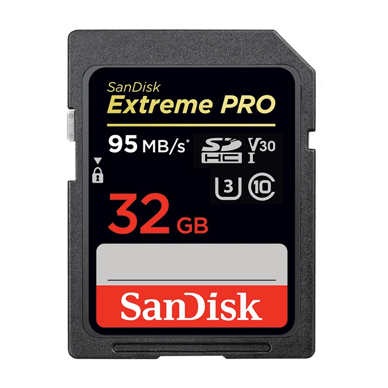 Карта памяти Sandisk Extreme Pro 95 МБ/с./с 32 ГБ SDHC V30 U3 класс 10 64 128 256 | Компьютеры и офис