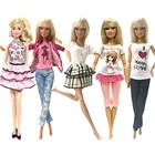 NK 5 шт.компл., платье принцессы для куклы, благородное платье для куклы Барби, дизайнерский наряд, лучший подарок для девочки, кукла, Лидер продаж, аксессуары 002A