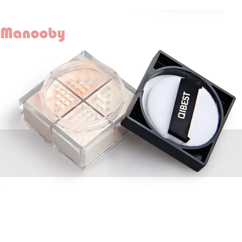 Manooby 4 цвета порошок фиксированный макияж свободное освежающее масло контроль