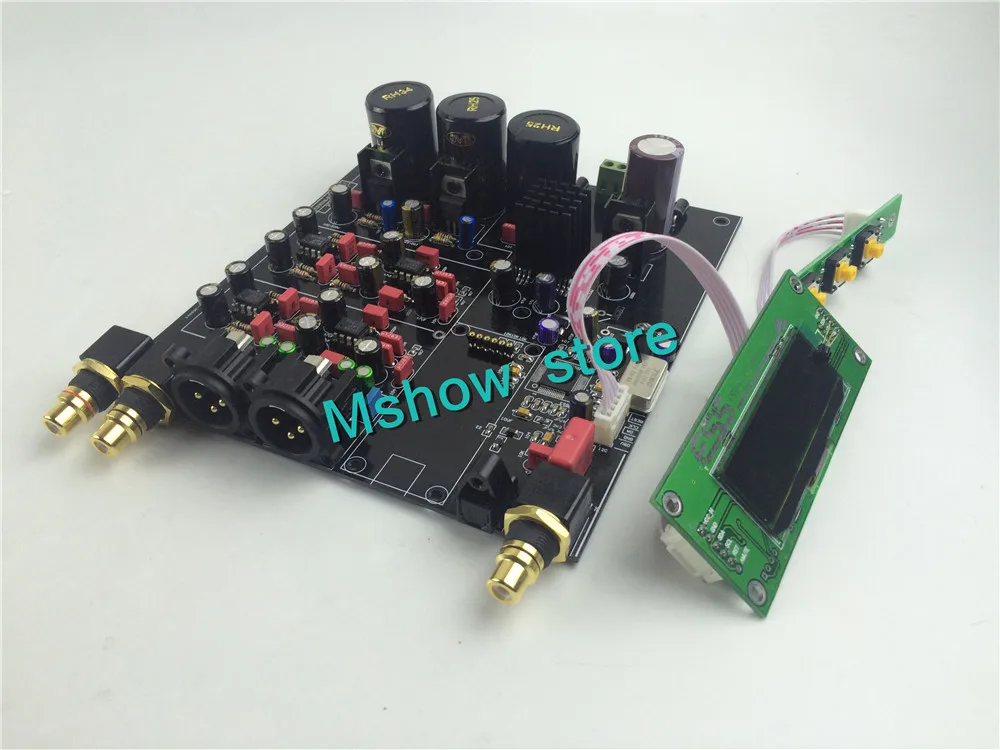 ES9028 ES9028PRO DAC обновленный oled дисплей + пульт дистанционного управления I2S 384K DSD XLR