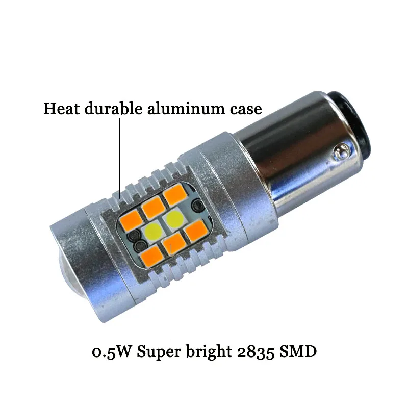 2 шт. 1157 BAY15D P21/5W 28 SMD 2835 7443 3157 обратный переключатель светодиодный ные