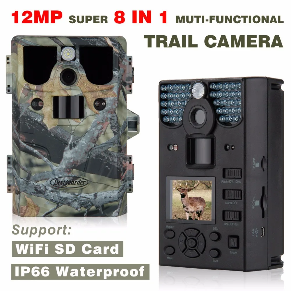 WIFI sd карта 12mp 44 шт. светодиодная инфракрасная скаутская камера ночного видения