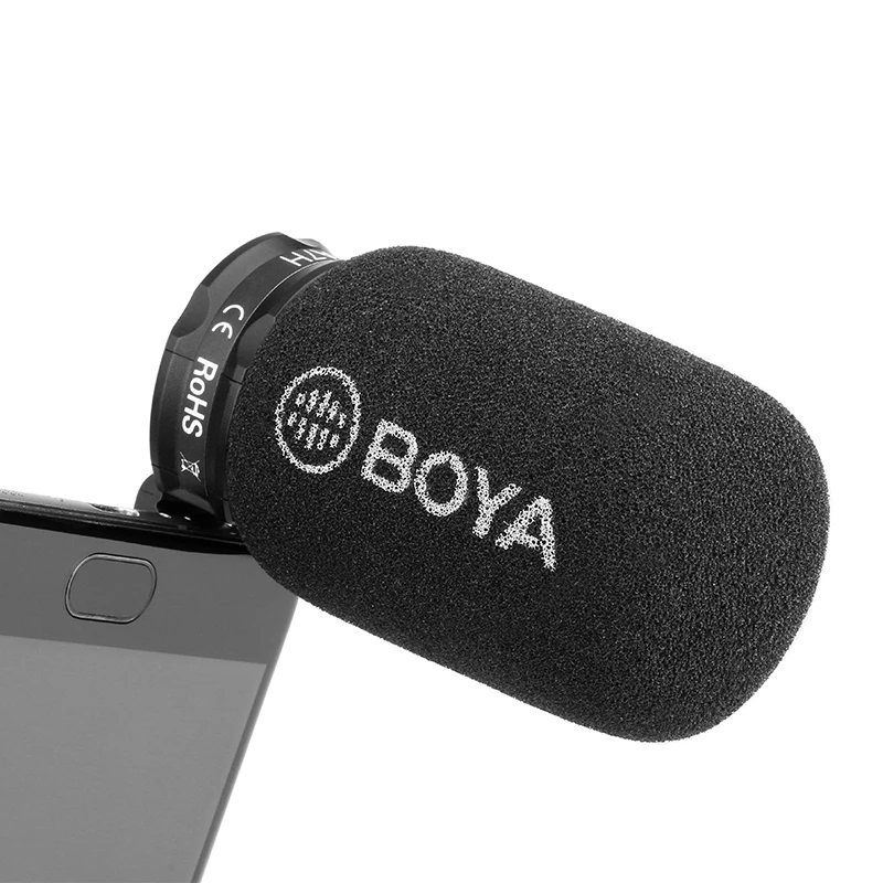 BOYA BY-A7H микрофон для телефона цифровой стерео Конденсатор Запись порт интервью |