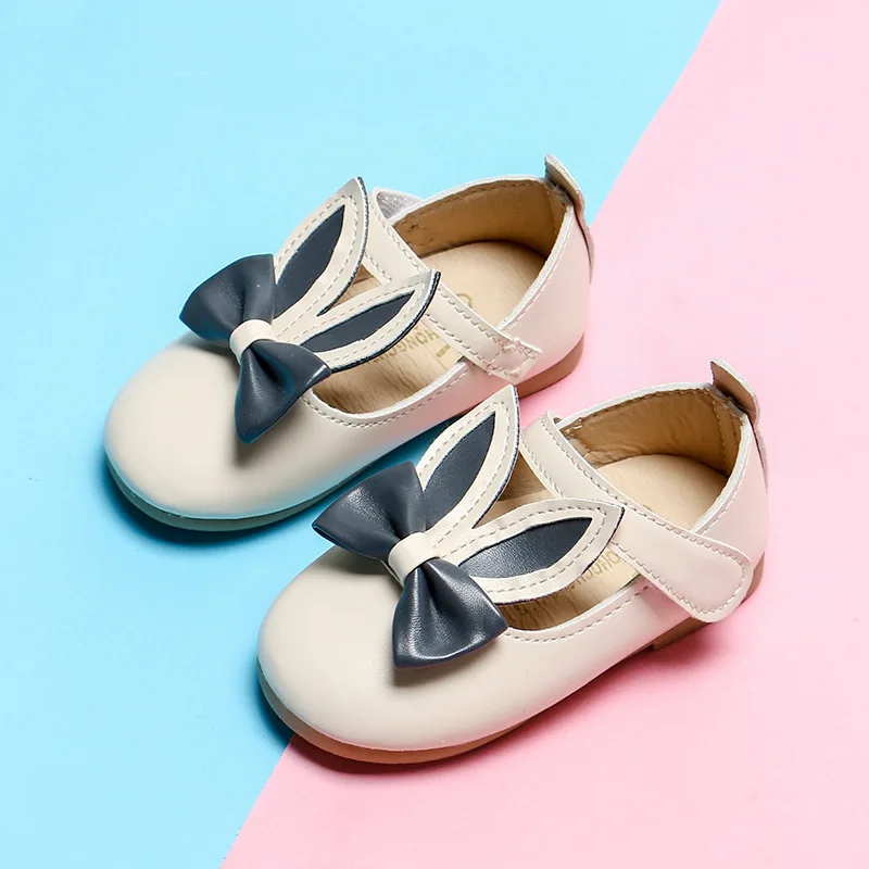 Новинка 2018 года Стильная обувь для девочек Кожаная с бантом детей Детская