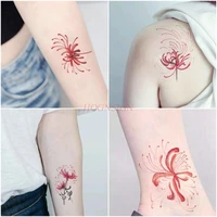 bianhua flower tattoo stickers waterproof female long lasting simulation small fresh and lovely sexy clavicle flower arm sale